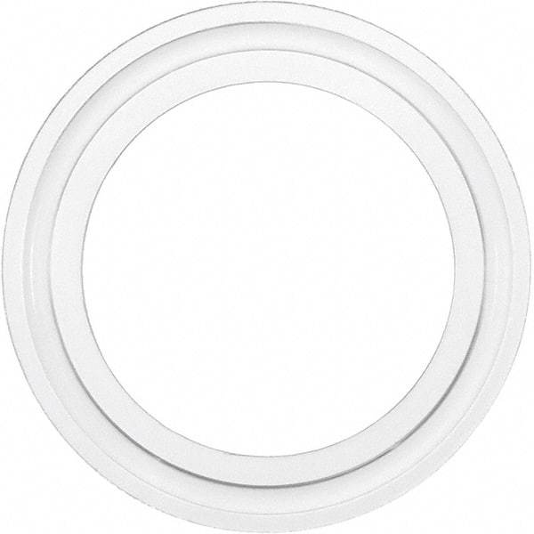 Value Collection - 3", Clamp Style, Sanitary Silicone Pipe Gasket - Tube OD Connection - Exact Tool & Supply