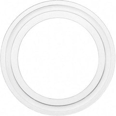 Value Collection - 3/4", Clamp Style, Sanitary Silicone Pipe Gasket - Tube OD Connection - Exact Tool & Supply