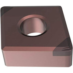 Seco - CNGM120408 Grade CH2540 PCBN Turning Insert - TiSiN Finish, Parallelogram, 1/2" Inscr Circle, 4.76mm Thick, 0.03" Corner Radius - Exact Tool & Supply