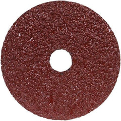 Norton - 9-1/8" Diam 5/8-11 Threaded Hole 24 Grit Fiber Disc - Very Coarse Grade, Aluminum Oxide, 6,600 Max RPM, Series F240 - Exact Tool & Supply