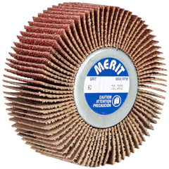 Norton - 3" Diam x 1" Face Width, Coarse Aluminum Oxide Coated Mounted Flap Wheel - Exact Tool & Supply