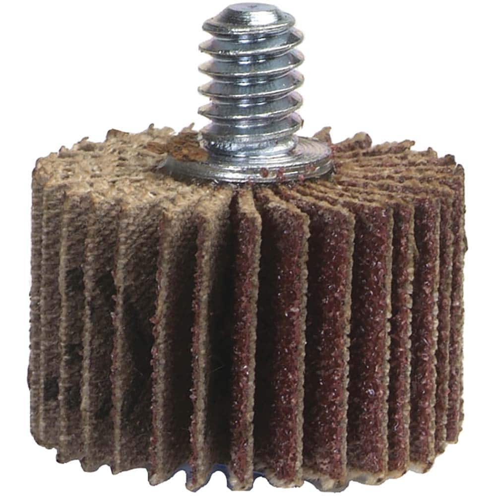 Norton - 1" Diam x 5/8" Face Width, Coarse Aluminum Oxide Coated Mounted Flap Wheel - Exact Tool & Supply