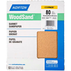 Norton - Sanding Sheets Abrasive Material: Garnet Grade: Coarse - Exact Tool & Supply