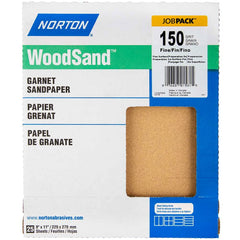 Norton - Sanding Sheets Abrasive Material: Garnet Grade: Fine - Exact Tool & Supply