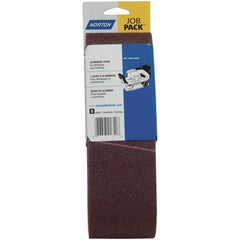 Norton - 3" Wide x 24" OAL, 120 Grit, Aluminum Oxide Abrasive Belt - Exact Tool & Supply