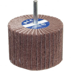 Norton - 2" Diam x 1" Face Width, Very Fine Aluminum Oxide Nonwoven Mounted Flap Wheel - Exact Tool & Supply