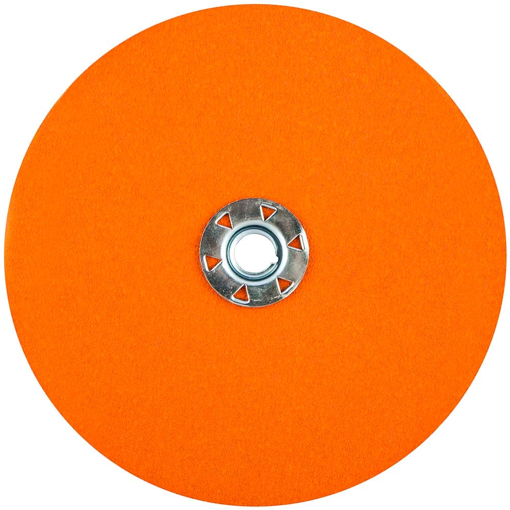 Norton - 7" Diam, 5/8" Hole, 80 Grit Ceramic Alumina Fiber Disc - Exact Tool & Supply