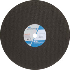 Norton - 16 x 5/32, 1" Hole 24 Grit Zirconia Alumina Cutoff Wheel - Exact Tool & Supply