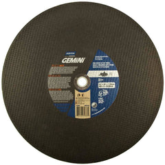 Norton - 16 x 1/8, 1" Hole 24 Grit Aluminum Oxide Cutoff Wheel - Exact Tool & Supply
