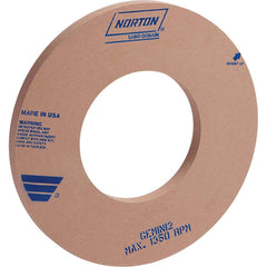 Norton - Centerless & Cylindrical Grinding Wheels; Wheel Diameter (Inch): 20 ; Wheel Width (Inch): 2 ; Hole Size (Inch): 8 ; Wheel Type Number: Type 1 ; Abrasive Material: Aluminum Oxide ; Grade: Medium - Exact Tool & Supply