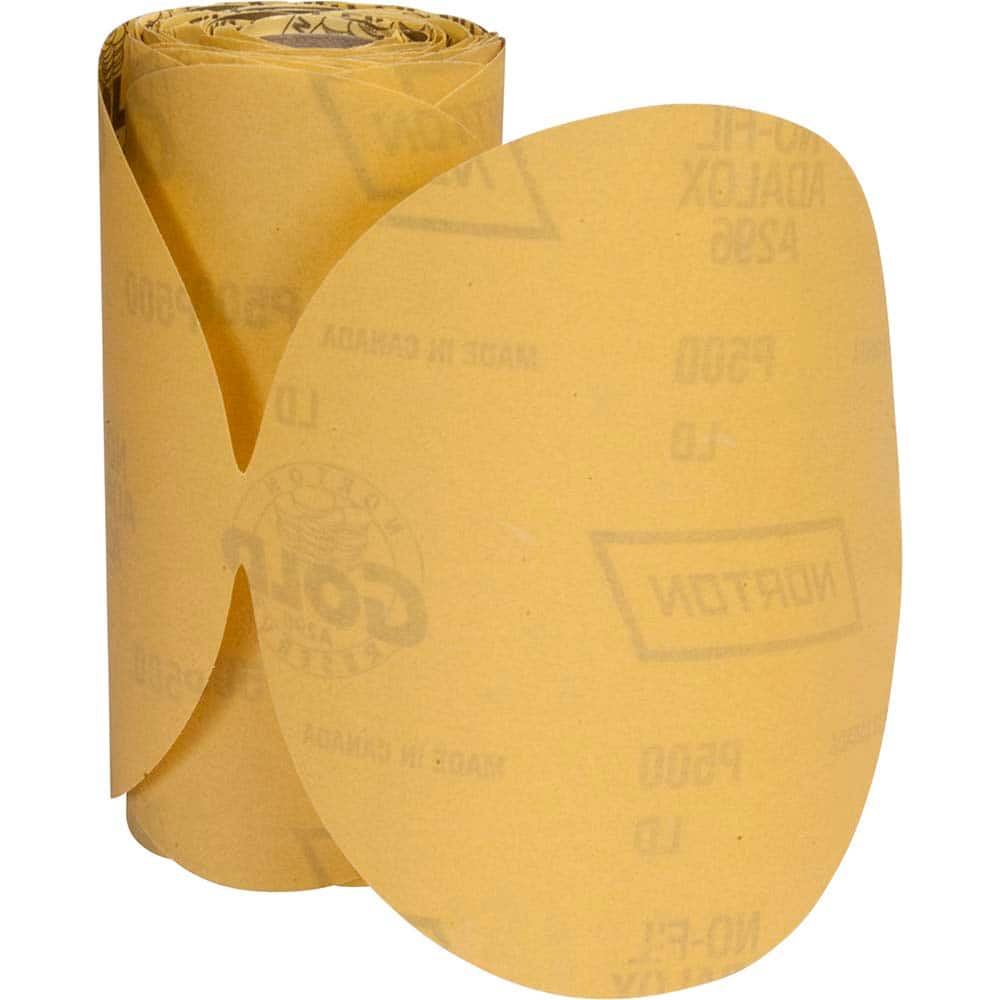 Norton - 6" Diam, 800 Grit Aluminum Oxide Adhesive PSA Disc - Exact Tool & Supply