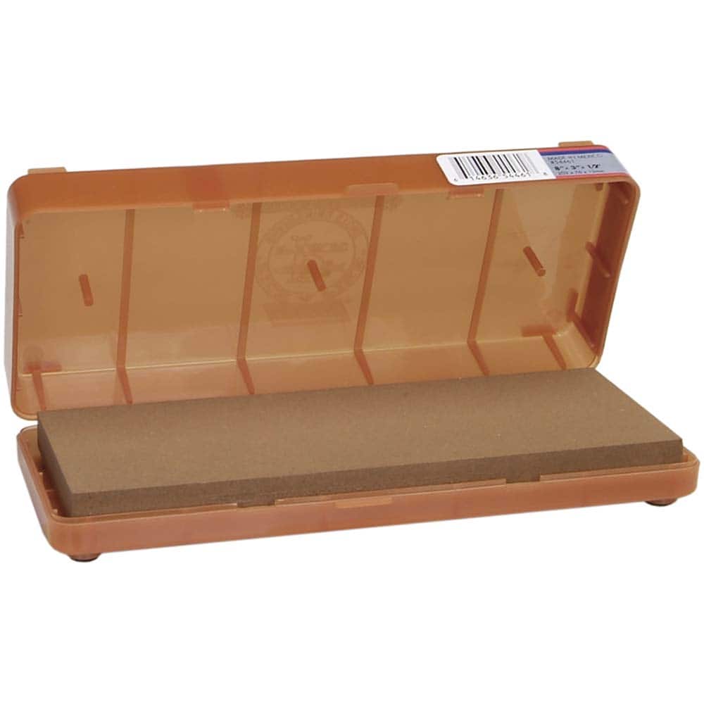Norton - Sharpening Stones; Stone Material: Aluminum Oxide ; Overall Width/Diameter (Inch): 3 ; Overall Length (Inch): 8 ; Overall Thickness (Inch): 1/2 ; Grade: Medium ; Shape: Rectangle - Exact Tool & Supply