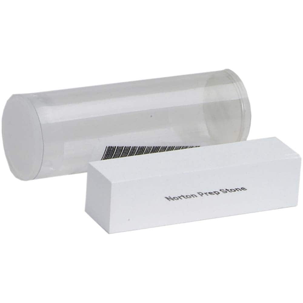 Norton - Sharpening Stones; Stone Material: Aluminum Oxide ; Overall Width/Diameter (Decimal Inch): 0.7874 ; Overall Length (Decimal Inch): 0.7874 ; Overall Thickness (Inch): 3 ; Grade: Extra Fine ; Shape: Square - Exact Tool & Supply