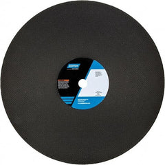 Norton - 20" 24 Grit Aluminum Oxide Cutoff Wheel - 5/32" Thick, 1" Arbor, 2,710 Max RPM, Use with Chop Saws - Exact Tool & Supply
