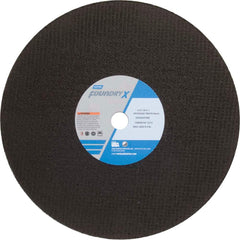 Norton - 14 x 1/8, 1" Hole 24 Grit Zirconia Alumina Cutoff Wheel - Exact Tool & Supply