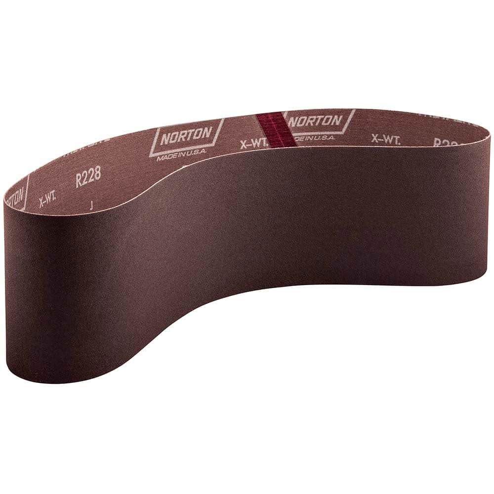 Norton - 4" Wide x 36" OAL, 40 Grit, Aluminum Oxide Abrasive Belt - Exact Tool & Supply