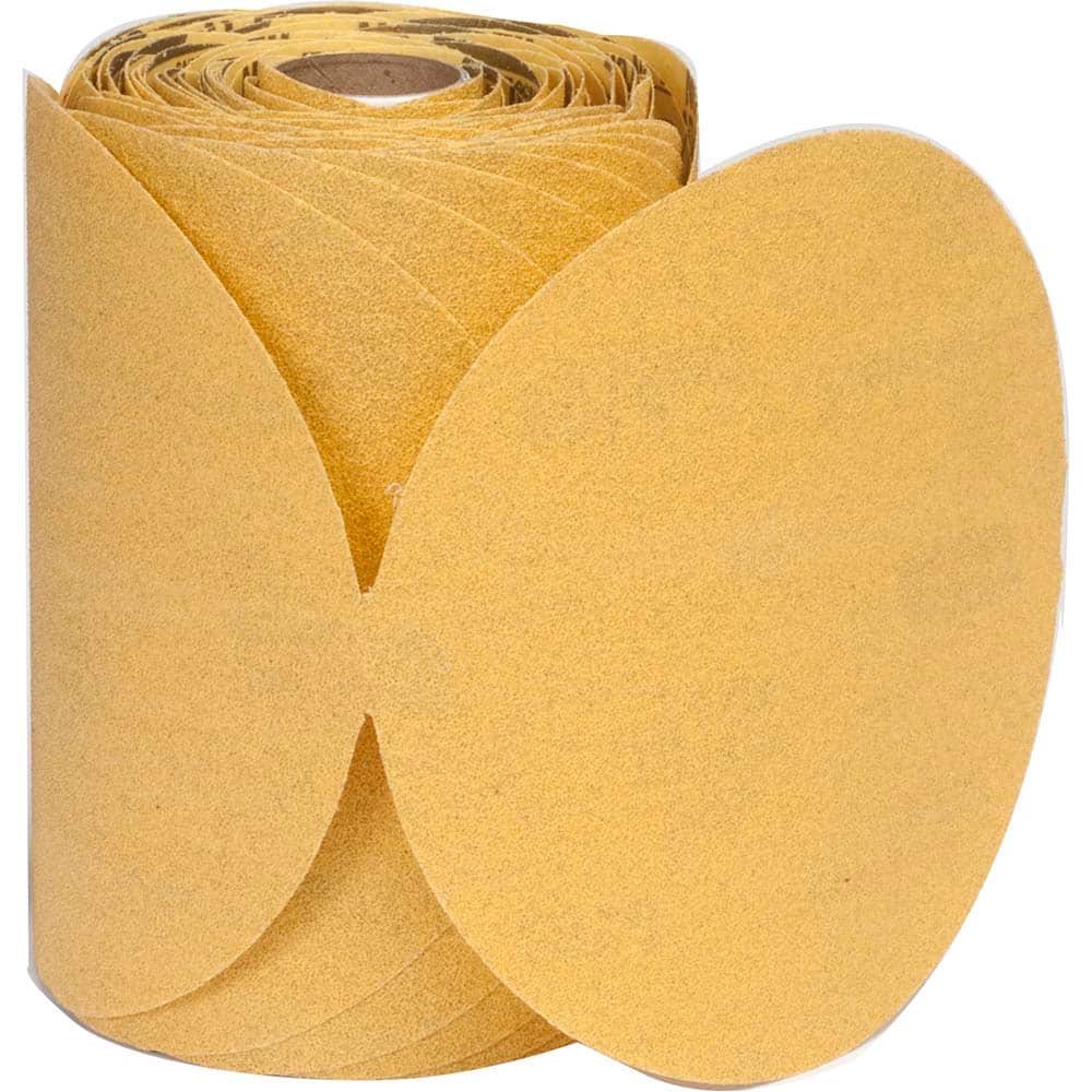 Norton - 5" Diam, 180 Grit Aluminum Oxide Adhesive PSA Disc - Exact Tool & Supply
