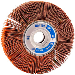 Norton - 6 x 1" 80 Grit Ceramic Unmounted Flap Wheel - Exact Tool & Supply