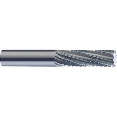 SGS - 10mm Diam, 28mm LOC, Plain End, Solid Carbide Diamond Pattern Router Bit - Right Hand Cut, 63mm OAL, Use on Carbon Composite - Exact Tool & Supply