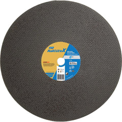 Norton - 14 x 1/8, 1" Hole 24 Grit Zirconia Alumina Cutoff Wheel - Exact Tool & Supply