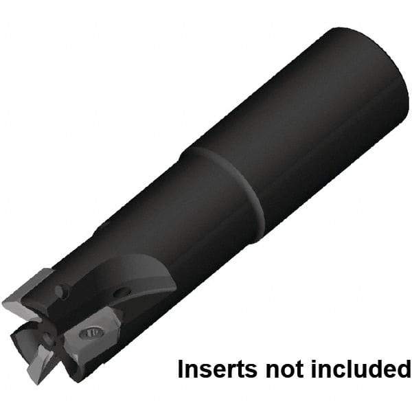 Kennametal - 25mm Cut Diam, 16mm Max Depth of Cut, 25mm Shank Diam, 131mm OAL, Indexable Square Shoulder End Mill - ZDET16M5..721 Inserts, Cylindrical Shank, 0° Lead Angle, Through Coolant, Series 5720 - Exact Tool & Supply