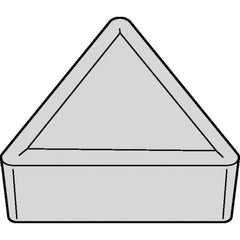 Kennametal - TPMR321 NONE Grade KCP25B Carbide Turning Insert - TiOCN Finish, 60° Triangle, 3/8" Inscr Circle, 1/8" Thick, 1/64" Corner Radius - Exact Tool & Supply