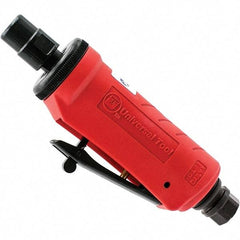 Universal Tool - 1/4" Collet, Straight Handle, Air Straight Die Grinder - Rear Exhaust, 4 CFM, 0.5 hp, 90 psi, 1/4" Inlet - Exact Tool & Supply