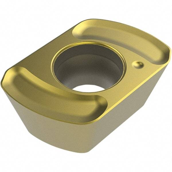 Seco - LPKT09T420 M13 Grade MP3000 Carbide Milling Insert - TiAlN Finish, 4.76mm Thick, 2mm Corner Radius - Exact Tool & Supply