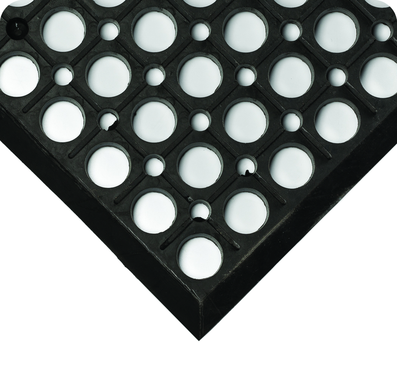 WorkRite Floor Mat - 3' x 10' x 1/2" Thick - (Black Grease-Resistant) - Exact Tool & Supply