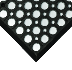 WorkRite Floor Mat - 3' x 10' x 1/2" Thick - (Black Grease-Resistant) - Exact Tool & Supply