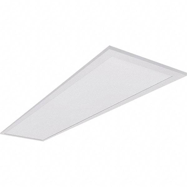 Eiko Global - 1 Lamp, 30 Watts, 3,750 Lumens, 1' x 4', 5,000°K, LED Lamp Troffer - 100 to 277 Volt, Dimmable, Acrylic Diffuser, Aluminum Troffer - Exact Tool & Supply