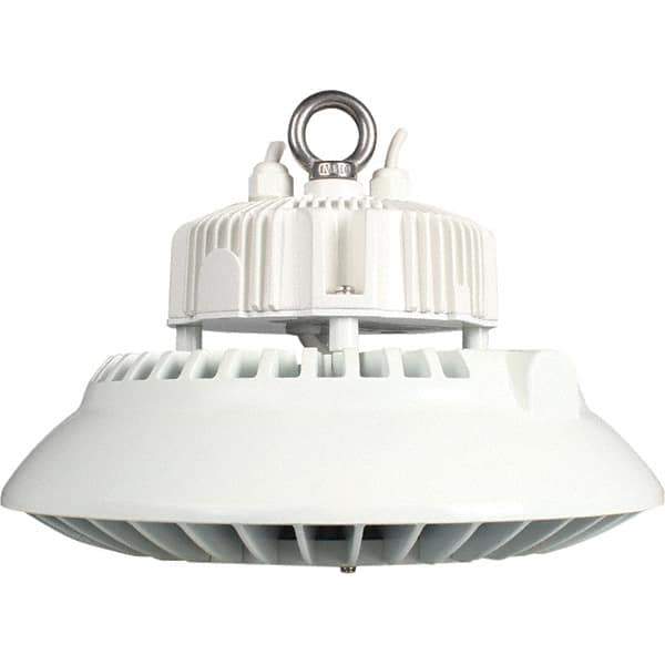 Eiko Global - 1 Lamp, 100 Watts, LED, High Bay Fixture - 11.81" Wide, 120-277 Volt, Steel Housing - Exact Tool & Supply