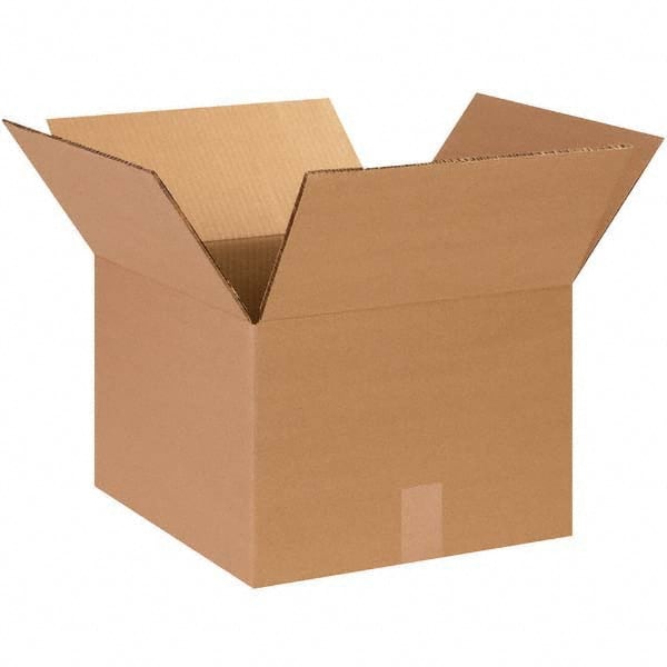 Made in USA - Pack of (15), 14" Wide x 14" Long x 12" High Heavy-Duty Corrugated Boxes - Exact Tool & Supply