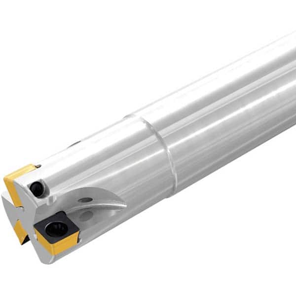 Iscar - Indexable Square-Shoulder End Mills Cutting Diameter (Decimal Inch): 0.3750 Shank Type: Cylindrical - Exact Tool & Supply