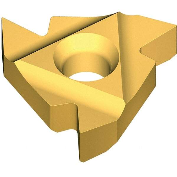 Vargus - 2ER External Right Hand 20 PG Laydown Threading Insert - Grade VKX, TiN Coated Carbide - Exact Tool & Supply