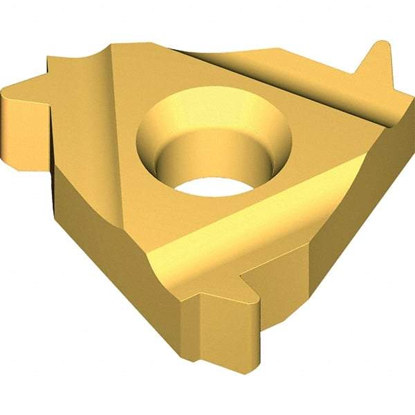 Vargus - 4IR Internal Right Hand 8 BBUT Laydown Threading Insert - Grade VKX, TiN Coated Carbide - Exact Tool & Supply