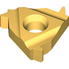 Vargus - 4IR Internal Right Hand 8 BBUT Laydown Threading Insert - Grade VKX, TiN Coated Carbide - Exact Tool & Supply