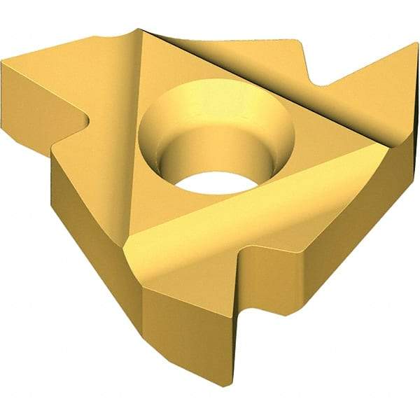 Vargus - 6.0KIR Internal Right Hand ISO Laydown Threading Insert - Grade VKX, TiN Coated Carbide, 6mm Inscribed Circle - Exact Tool & Supply
