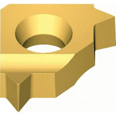 Vargus - 5LKIR Internal Right Hand MJ Laydown Threading Insert - Grade VKX, TiN Coated Carbide, 5mm Inscribed Circle - Exact Tool & Supply
