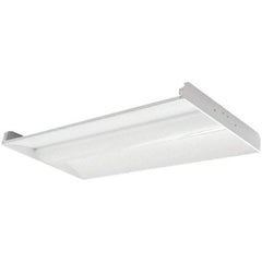 Eiko Global - 1 Lamp, 46 Watts, 5,842 Lumens, 2' x 4', 5,000°K, Electronic Ballast LED Lamp Troffer - 120 to 277 Volt, Dimmable, Plastic Diffuser, Aluminum Troffer - Exact Tool & Supply