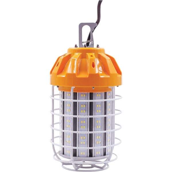 Eiko Global - 1 Socket, 16 Conductor, 120 VAC, 100 Watt, Temporary String Light - 5' SJTW-A Cord, Metal - Exact Tool & Supply