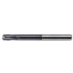 Kennametal - 4mm, 2 Flute, Single End, Solid Carbide, 0.5mm Corner Radius End Mill - 80mm OAL, 20° Helix, Right Hand Flute, 4mm LOC, Right Hand Cut, 19.5mm Extended Reach - Exact Tool & Supply