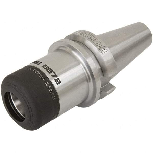 Seco - 9.5mm to 10mm Capacity, 122mm Projection, BT50 Dual Contact Taper, HP16 Collet Chuck - 261.8mm OAL - Exact Tool & Supply