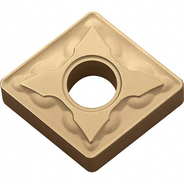 Kyocera - CNMG332 GS Grade CA025P Carbide Turning Insert - TiCN/Al2O3/TiN Finish, 80° Diamond, 3/8" Inscr Circle, 3/16" Thick, 1/32" Corner Radius - Exact Tool & Supply