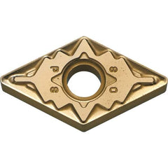 Kyocera - DNMG433 PS Grade CA025P Carbide Turning Insert - TiCN/Al2O3/TiN Finish, 55° Diamond, 1/2" Inscr Circle, 3/16" Thick, 3/64" Corner Radius - Exact Tool & Supply