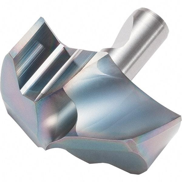 Kyocera - Series DA, 25mm Diam Grade PR1525 140° Replaceable Drill Tip - Carbide, Megacoat Nano Finish, 250 Seat Size - Exact Tool & Supply