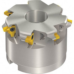 Vargus - 48mm Cut Diam, 300mm Max Hole Depth, 22mm Shank Diam, Internal/External Indexable Thread Mill - Insert Style 3LI, 3/8" Insert Size, 5 Inserts, Toolholder Style TM SC-D, 40mm OAL - Exact Tool & Supply