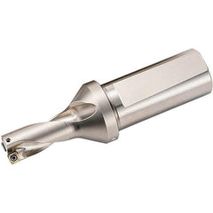 Kyocera - 1.876" Max Drill Depth, 2xD, 0.938" Diam, Indexable Insert Drill - 2 Inserts, 1" Shank Diam, Weldon Shank - Exact Tool & Supply