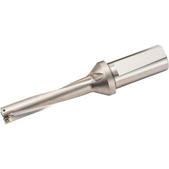 Kyocera - 4.06" Max Drill Depth, 5xD, 0.812" Diam, Indexable Insert Drill - 2 Inserts, 1" Shank Diam, Weldon Shank - Exact Tool & Supply