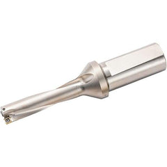 Kyocera - 3-1/2" Max Drill Depth, 4xD, 7/8" Diam, Indexable Insert Drill - 2 Inserts, 1" Shank Diam, Weldon Shank - Exact Tool & Supply